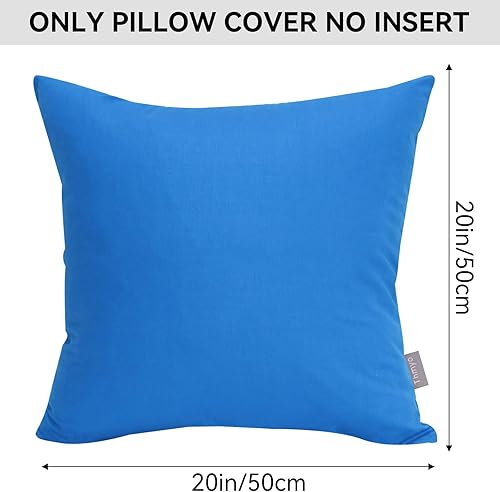 Vista 466 de Thmyo Paquete de 2 fundas de almohada cuadradas decorativas de algodón, fundas de almohada de sublimación en blanco, fundas de cojín blancas