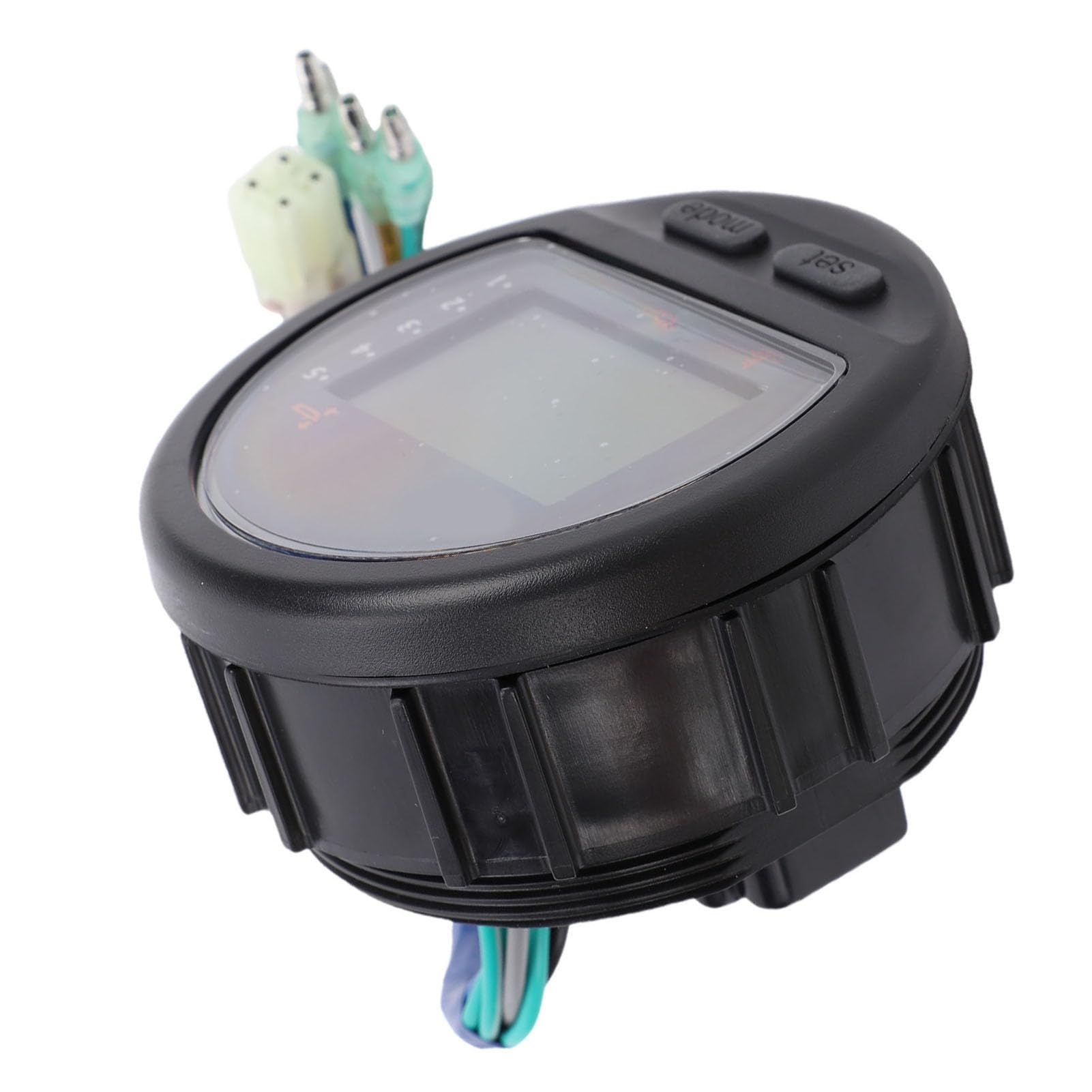 Akozon Tacómetro Digital Externo Multifunción, Pantalla LCD con Velocidad de RPM y Seguimiento de Horas, Incluye Soporte de Montaje y Arnés de Cableado