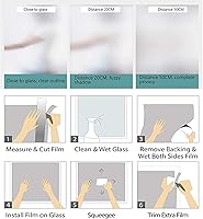 Vista 6 de Película decorativa para ventana con texto en inglés "Saying Window", decoración del hogar, palmeras tropicales hawaianas, diseño de acuarela