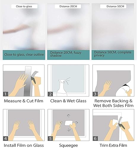 Miniatura 6 de Película de privacidad para ventana de París, torre Eiffel con hojas de otoño en efecto de boceto, punto de referencia navideño, película de vidrio