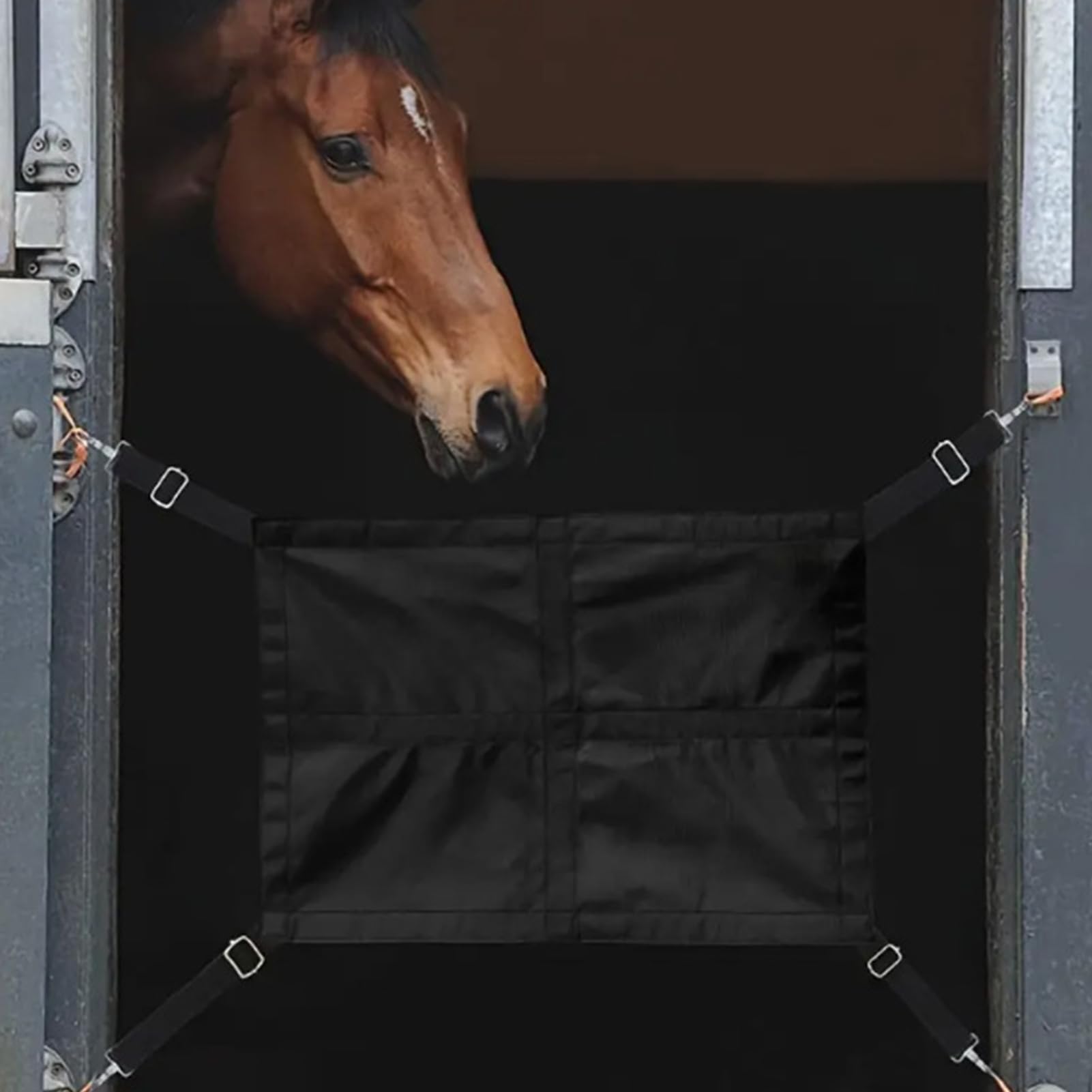 Puertas De Cuadras Para Caballos - Correas de Transpirables para Caballos,Guardia Ajustable Para Exteriores Corrales Cuadras Instalaciones Hípicas Pasillo