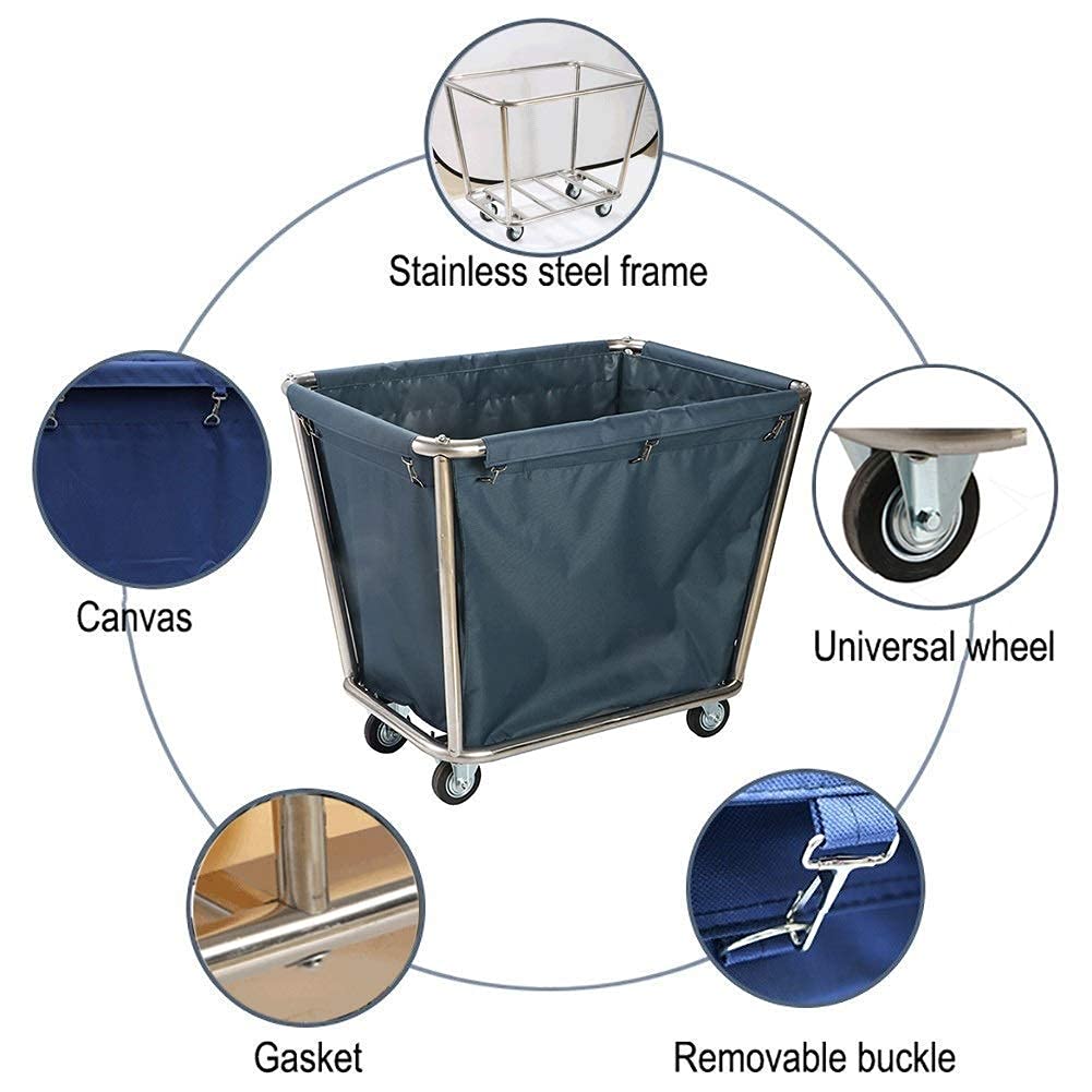 Carrelli, Carro Di Servizio Per Deposito, Veicolo Utilitario Multifunzione, Carrello Portatile Per La Casa, Carrello Con Ruote Universali, Carrello Per Smistare La Biancheria Di Grande Spazio