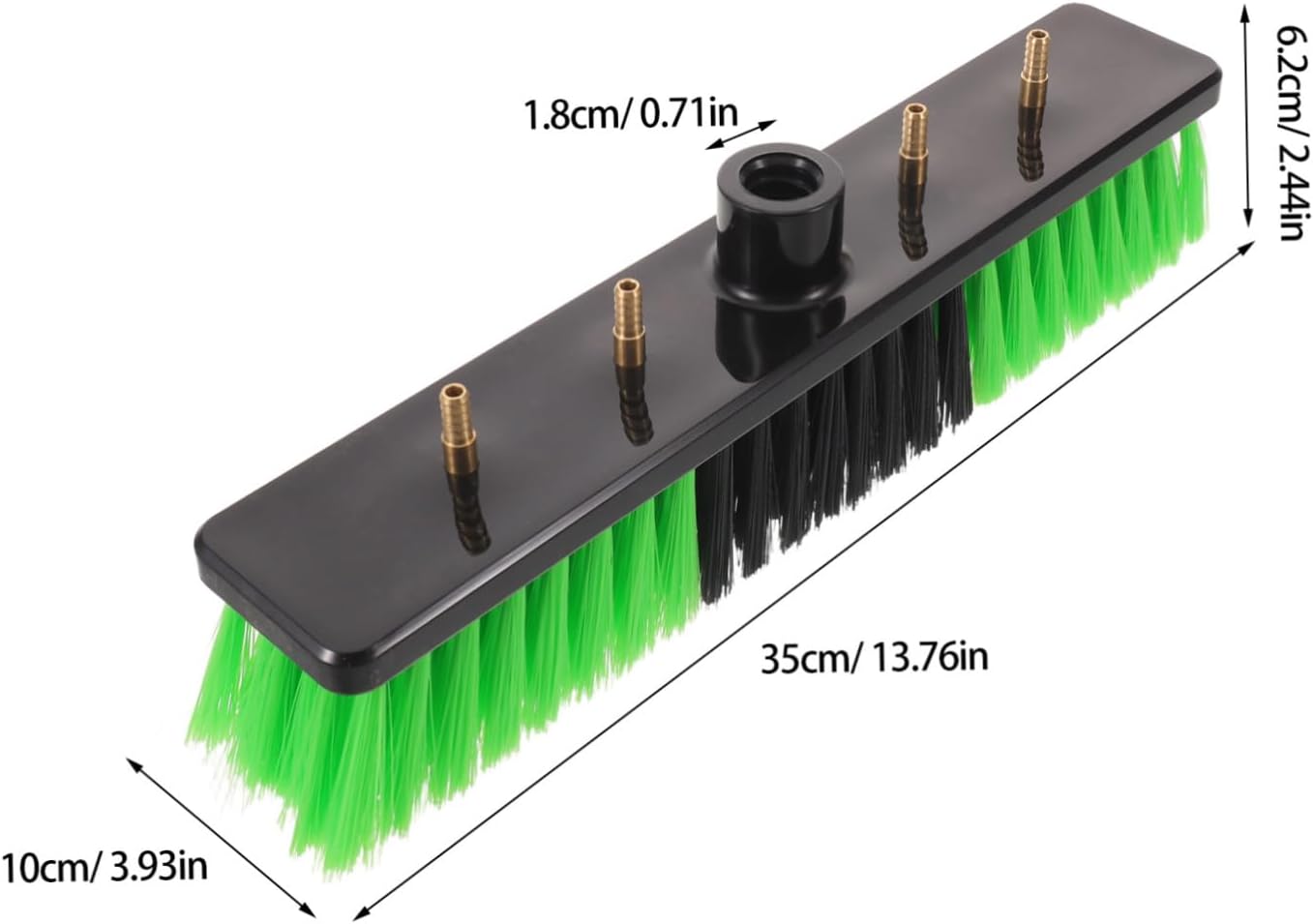 Solar Panel Cleaning Brush Head Replacement for Photovoltaic Panel Maintenance 35cm Green Water Fed Solar Roof Cleaning Tool image 2