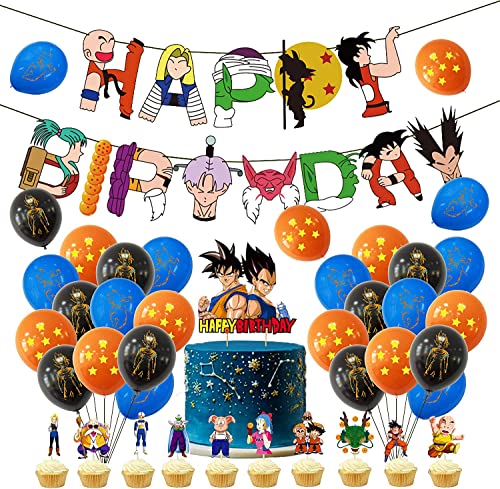 Decoración Cumpleaños Dragon Ball Cumpleaños Globos Dragon Ball Globos Decoracion Dragon Ball...