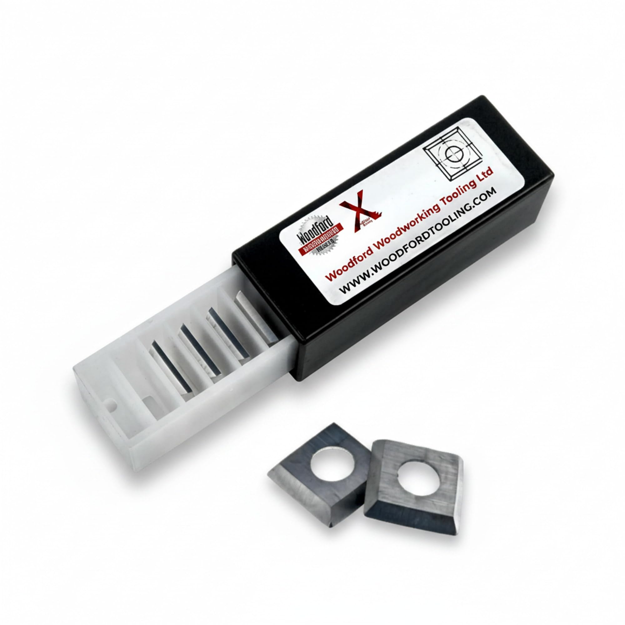 Xcalibur Tooling 13.8 X 13.8 X 2.5Mm Spiral Knives Tips Compatible With Felder Silent Power R150 Spiral Planer Box Of 10
