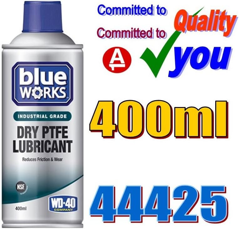 Wd40 Blue Works Dry Ptfe Lubricant Aerosol 400Ml Power Saw Blades