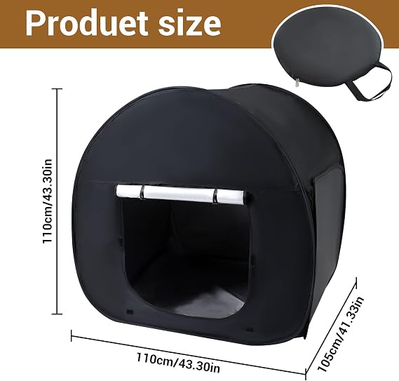 Trafagala Sensory Tent Small Pop Up Blackout Tents for Kids 110 * 110 * 105cm