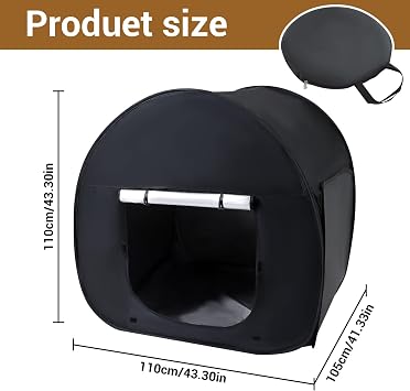 Trafagala Sensory Tent Small Pop Up Blackout Tents for Kids 110 * 110 * 105cm