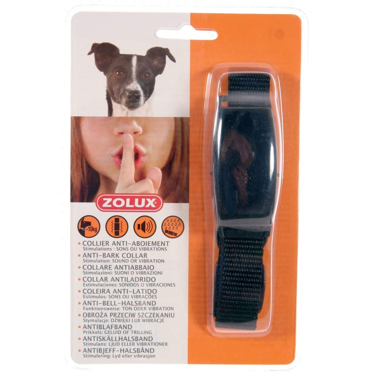 Zolux Sensore Anti abbaio, con Suono/Vibrazione, per Cani Piccoli