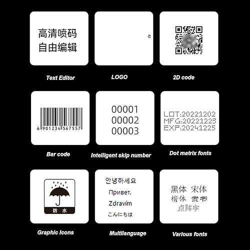 Miniatura 9 de Impresora de mano, codificador de inyección de tinta portátil, impresora de inyección de tinta portátil, mini impresora de bolsillo, codificador de