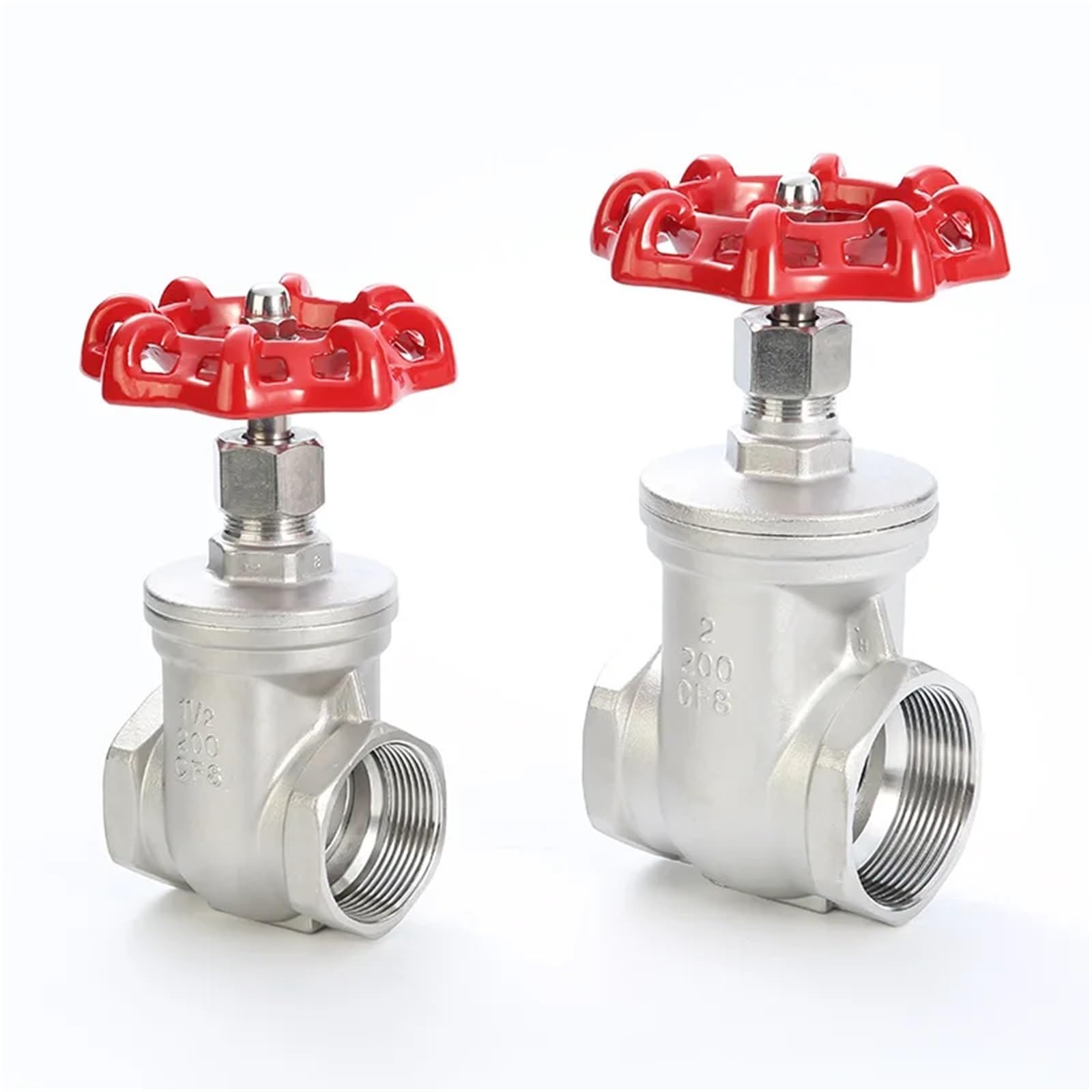 Valvola a saracinesca in acciaio inossidabile con filettatura femmina da 1/2" 3/4" 1" 2" DN15 DN20 DN25 DN32 DN40 DN50 passante 1,6 MPa per Petrolio(DN20)