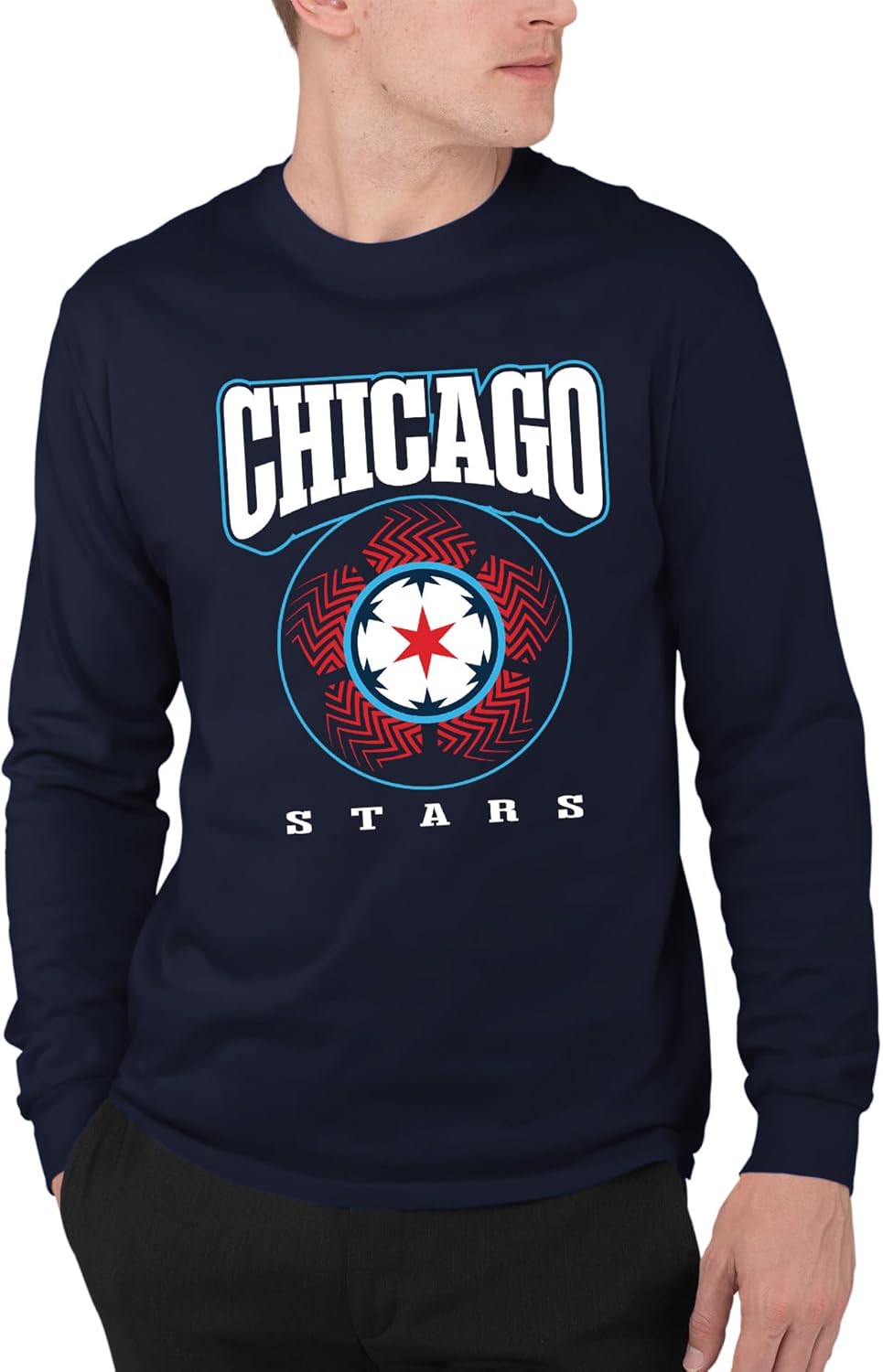 Junk Food NWSL - Game Ball - Officially Licensed Adult Long Sleeve Fan Tee for Men and Women