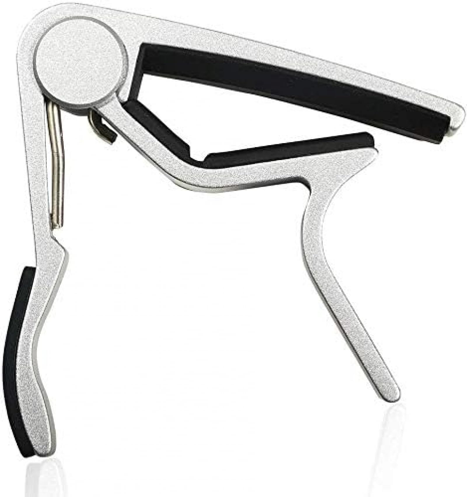 Guitar Capo Quick Change Capos for 6-String Acoustic for Acoustic Guitars Electric Guitars Capo with 5 Picks Durable and Lightweight Design Silver - Image 4