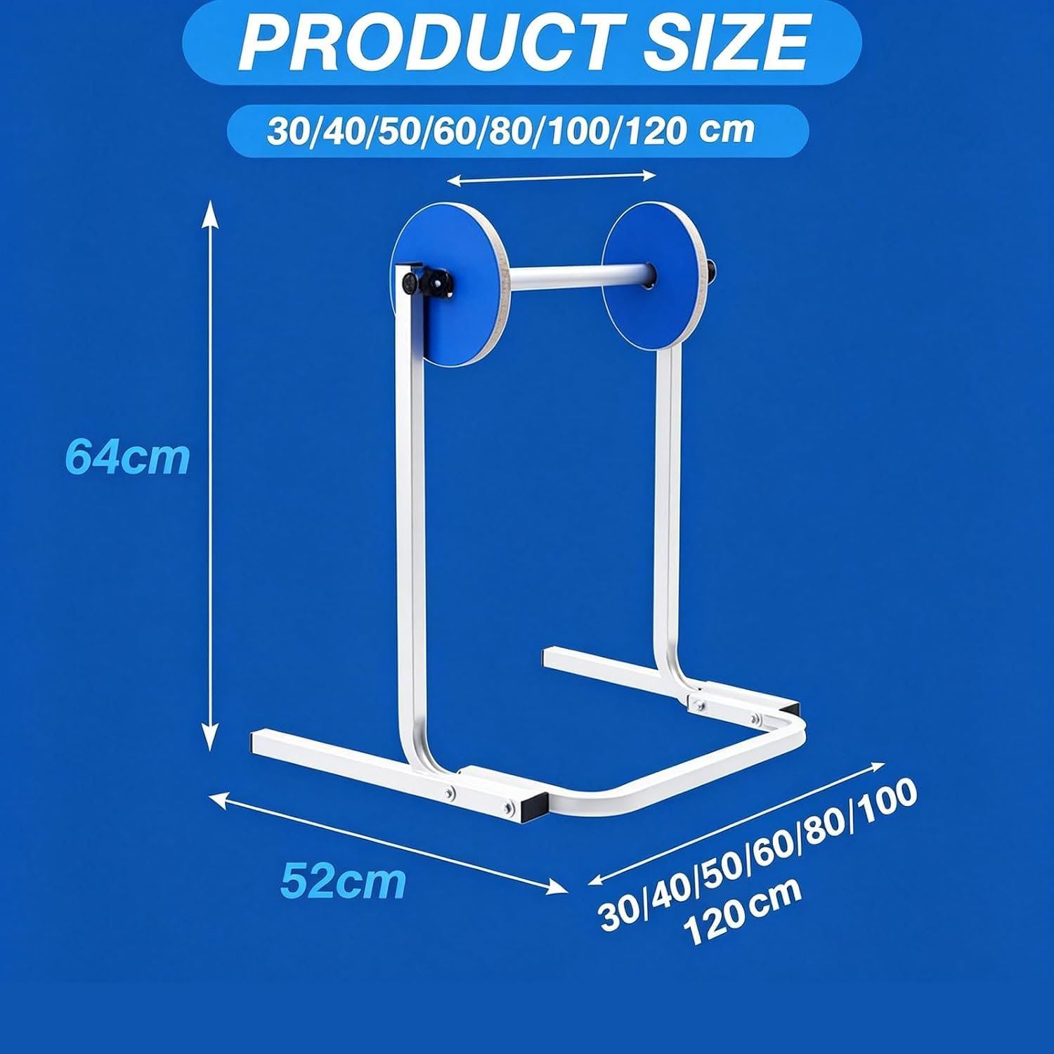 Dispenser per Rotolo di Pluriball, Supporto Manuale per Pluriball in Schiuma, Facile Sostituzione della Pellicola, Acciaio Zincato Rinforzato, Adatto A Pellicole Larghe 50cm