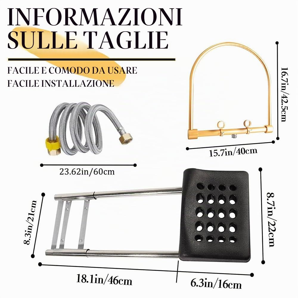 Supporto per Circolazione Dell'acqua,Telaio per Attrezzatura per Spa per la Testa,Head Spa Terapia dell'Acqua Portatile Accessori,con Kit di Cuscini,360° Regolabile,Per la cura del cuoio capelluto