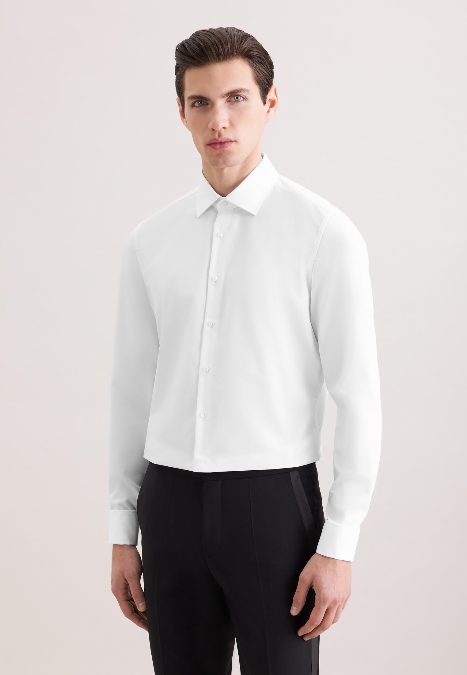 Seidensticker Camicia Business da Uomo - vestibilità Sagomata - No Stiro - Collo Kent - Maniche Lunghe - Polsini con Risvolto - 100% Cotone