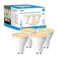 Tapo L610 Lampadina Wi-Fi Base Lampada GU10 4-Pack, Controllo Vocale Tramite Amazon Alexa