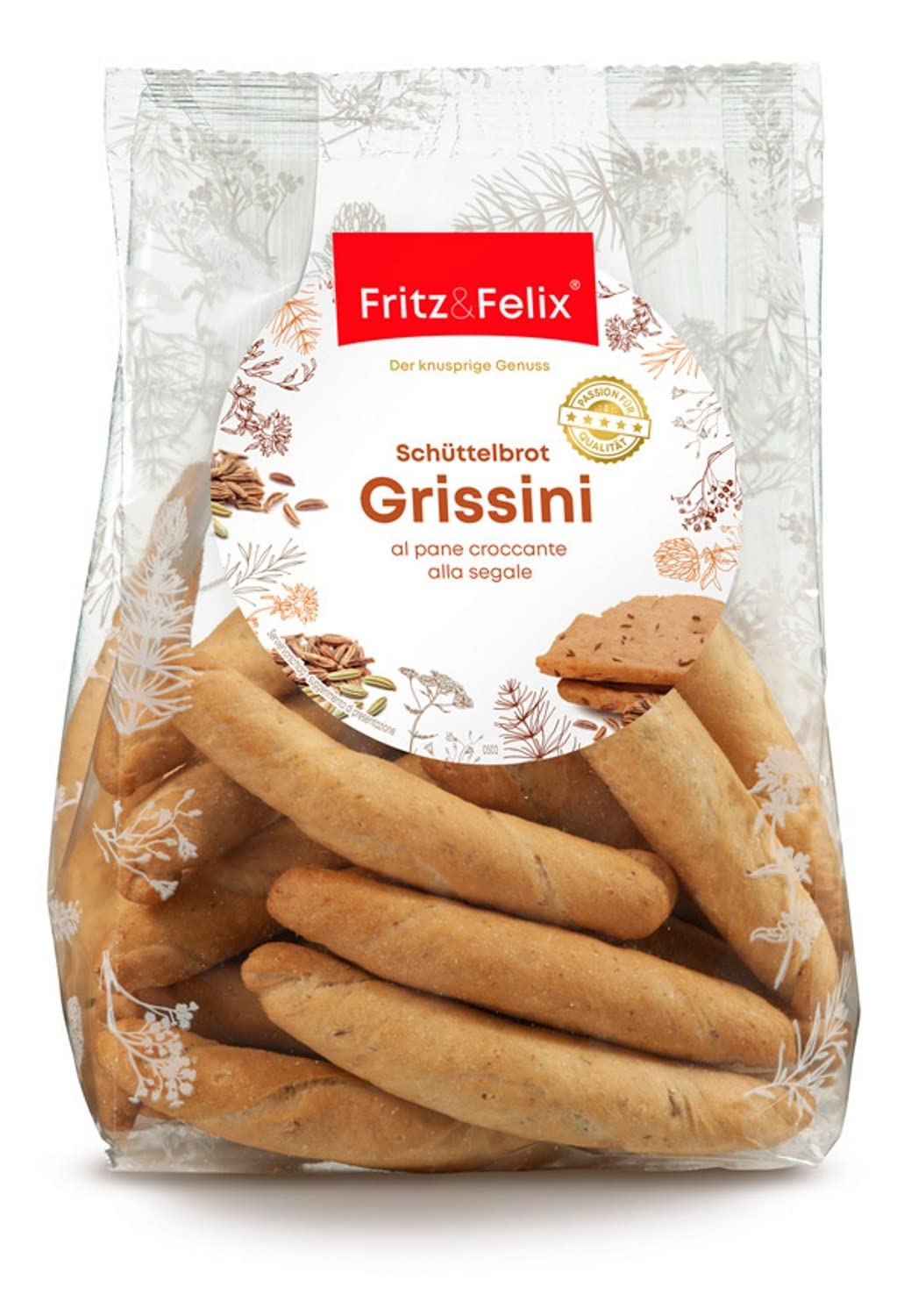 Grissini al pane croccante sudtirolese cartone 12 x 125 gr. - Fritz & Felix