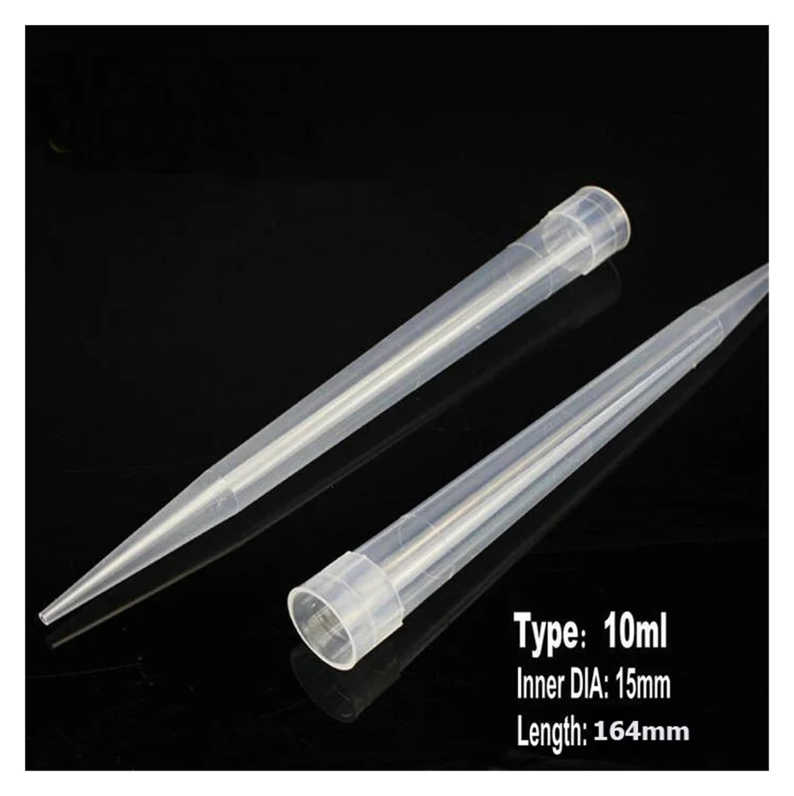 Lab 10ul 200ul 1000ul 5ml 10ml Puntali for pipette in plastica for test/Punta for pipetta monouso,Precisione e accuratezza(10ml 100pcs)