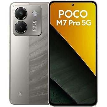 Xiaomi Poco M7 Pro 5G 12+512 GB Silber 50 MP Sony Kamera mit OIS 5110 mAh Akku 45 W Turbo-Laden 120 Hz AMOLED-Display ohne Netzteil