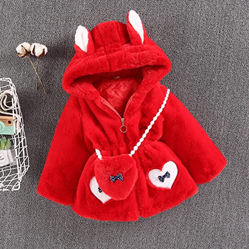 Kids Girls Zip Up Hoodie Set Long Sleeve Up Zip Coats +Bag Winter Warm Toddler Girls Jacket Hoodie Coats2