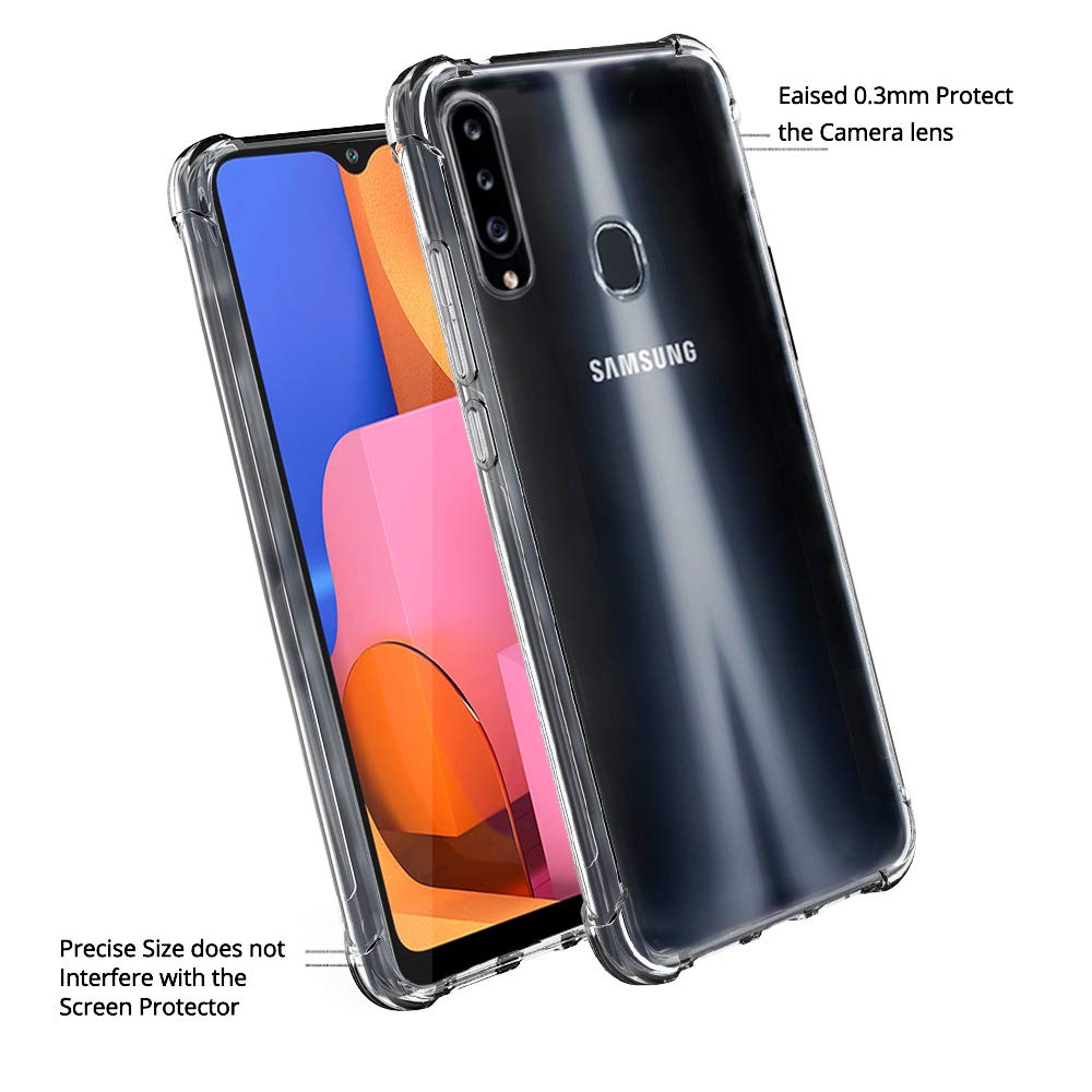 Screen Protector Samsung A20s Transparent Back Cover Qhohq Case