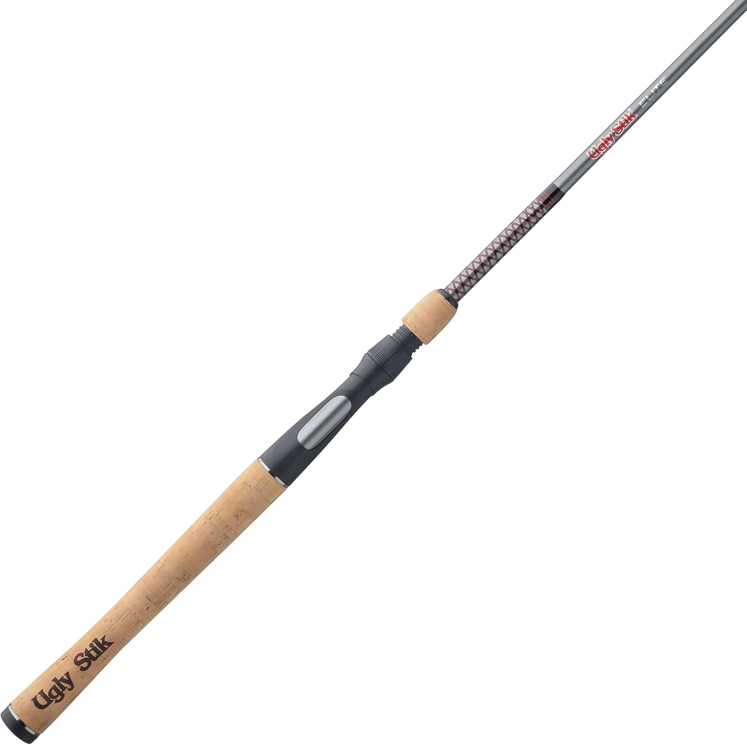 ugly stik elite spinning fishing rod new model 6' - medium - 2pc