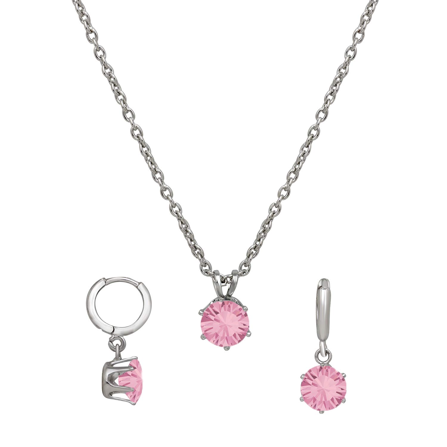 See full amazon price history chart for Mahi Solitaire Pink Round Crystal Pendant Set for Women (NL1103773RPin) Mahi Solitaire Pink Round Crystal Pendant Set for Women (NL1103773RPin) (B08WLXF6K7) Amazon Price History, Amazon Price Tracker