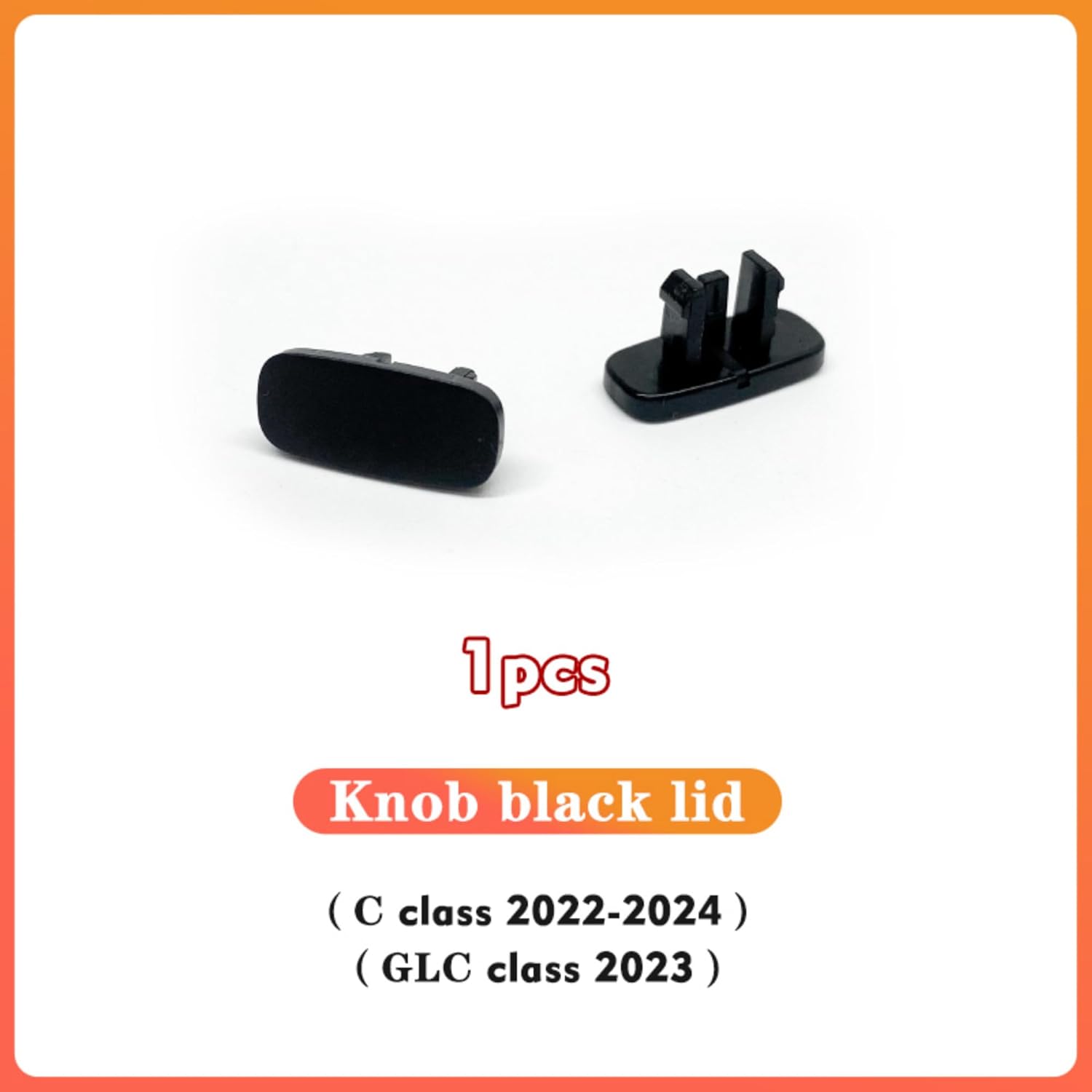 Compatible with Air Conditioning Vent Blade Knob Turbine Outlets Replacement for Mercedes-Benz C Class 2022-2024 C200 GLC 2023 GLC300L GLC260L W206 W254 (Black Cover)