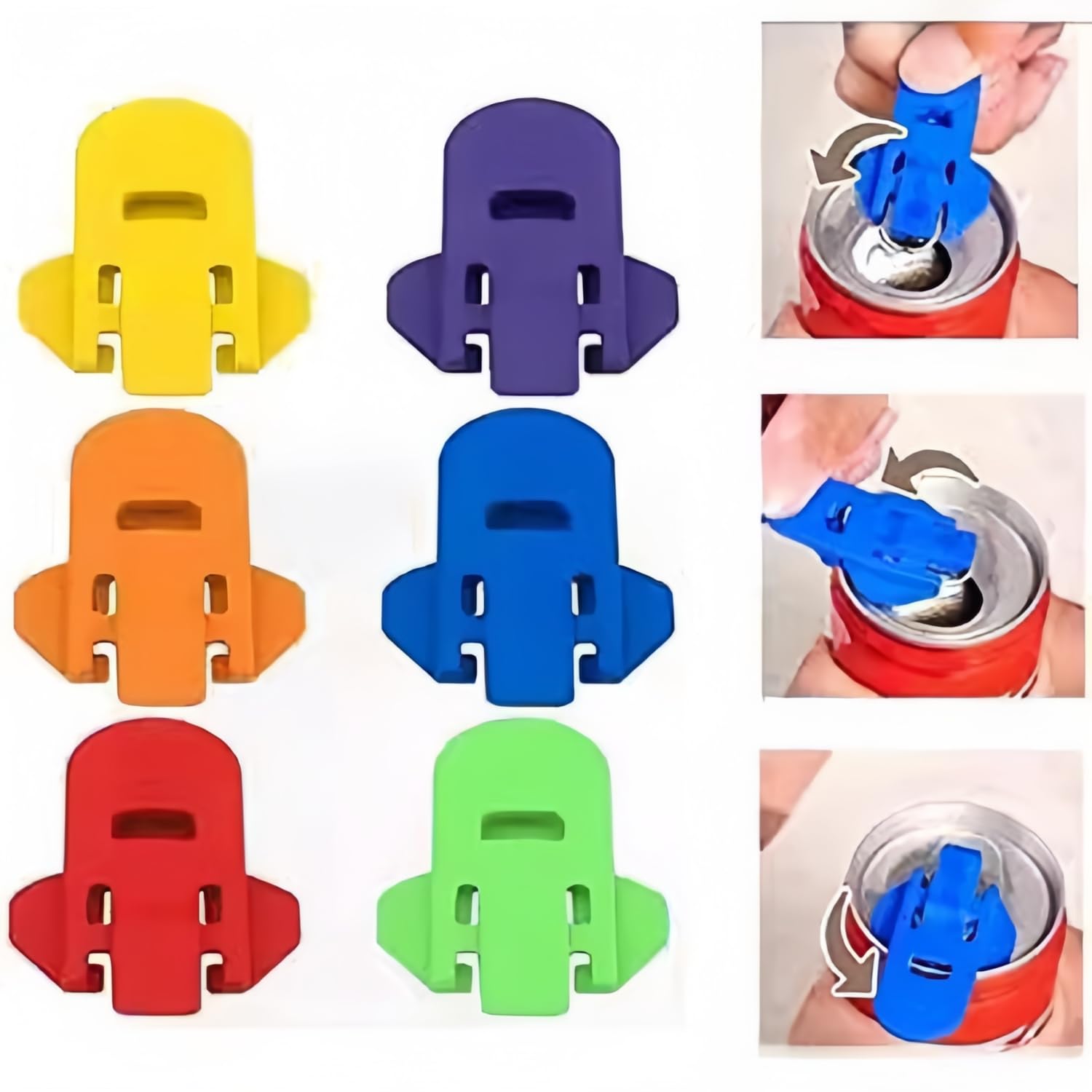 Easy Can Opener & Beverage Protector - 6 Pack
