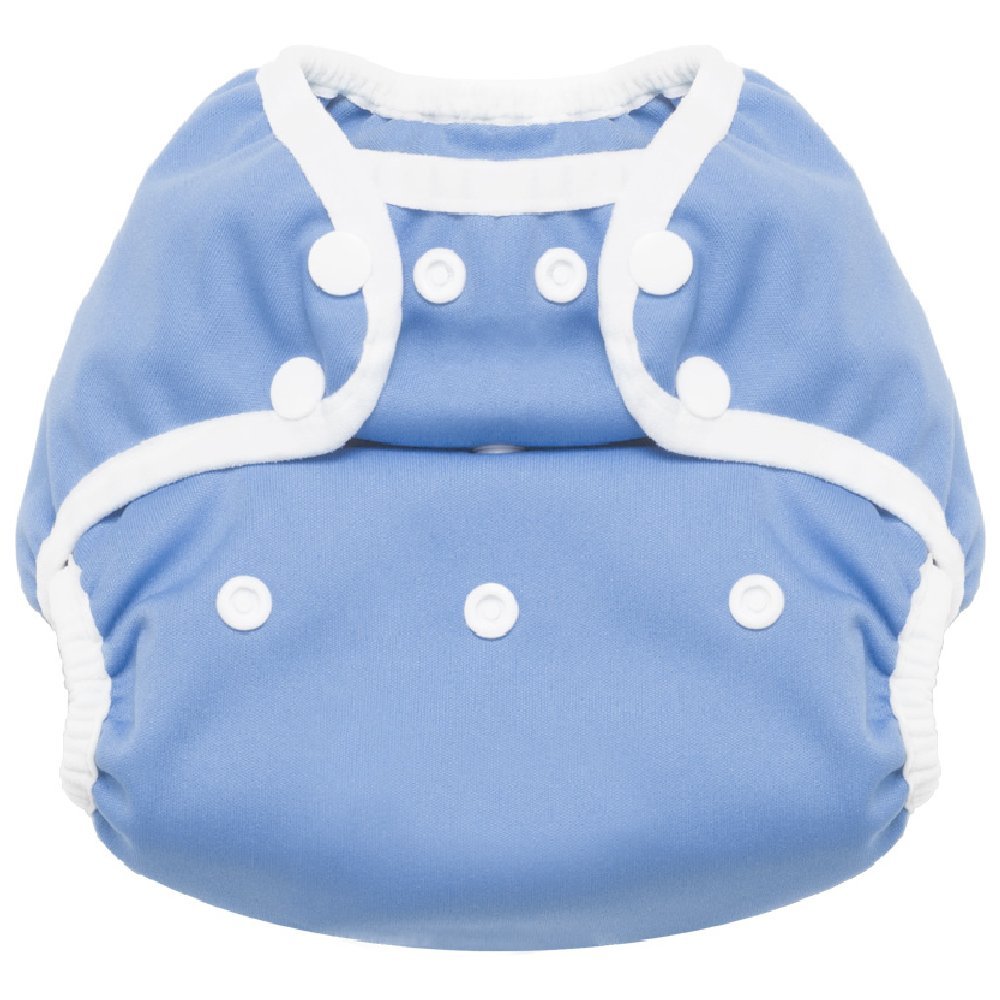 The Ritornello Multi-Size Cloth Diaper Cover from Newborn to Toddler (Dusty Blue)