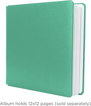 12x12 Jade Light Green Blend & Bloom Album Book Cloth Cover 12 x12 True Size Creative Memories Scrapbook Photo Album
