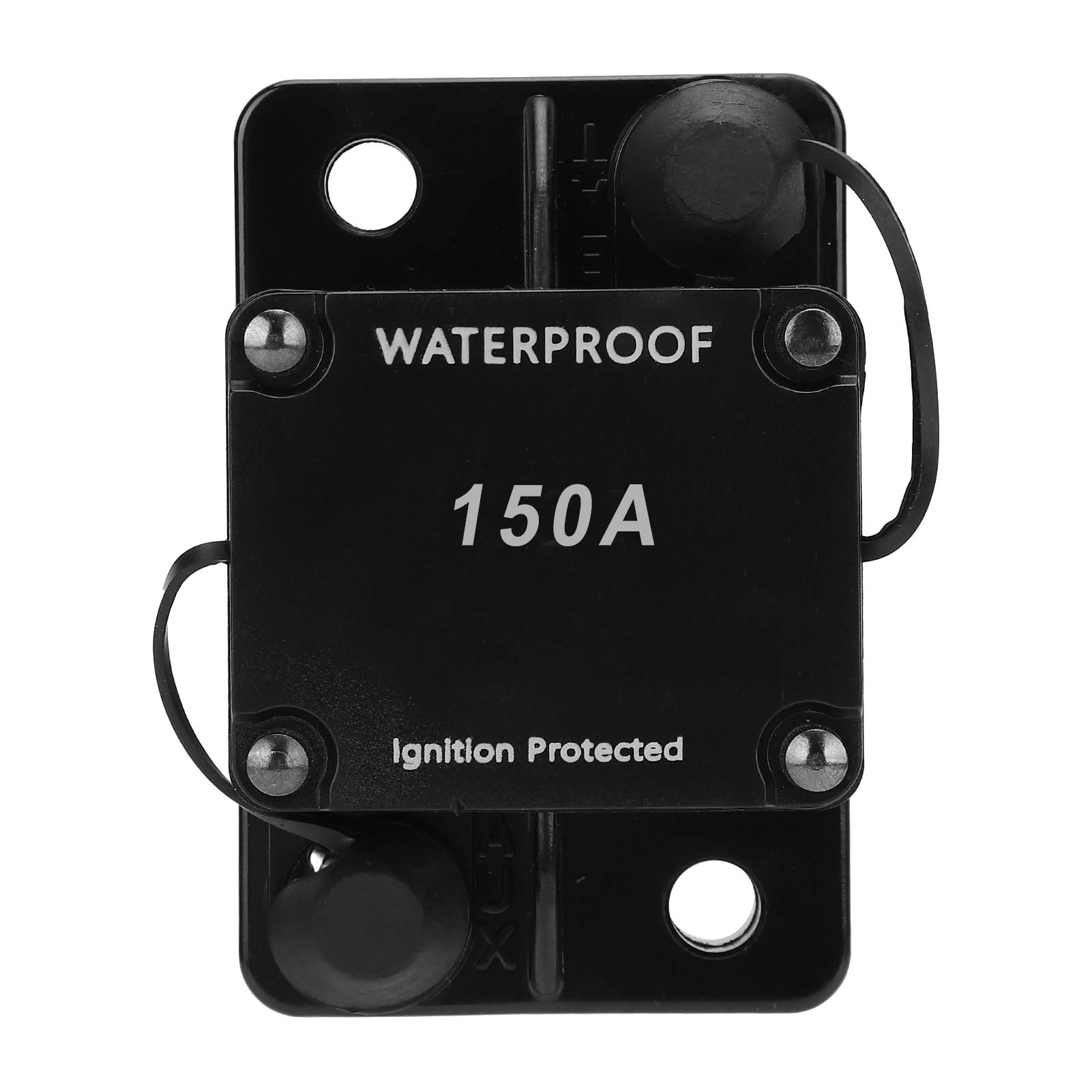 ANKROYU DC12?24V HT?608 Fusers Holder, Copper Circuit Breaker Auto Reset Fusers Holder, Circuit Breaker Auto Switch, Waterproof Fusers Holder for Automobiles(150A)