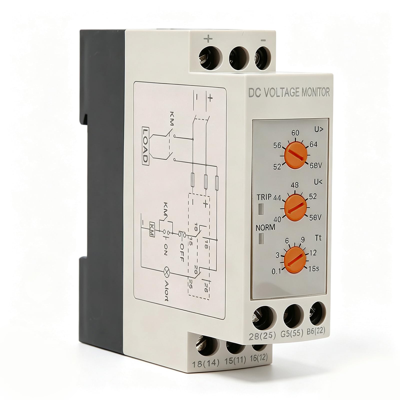 DC 12V / 24V / 36V / 48V Relais de tension, DVRD sur la tension et sous tension s s de relais Propriétaire de tension de rail Relay (Dc48v)