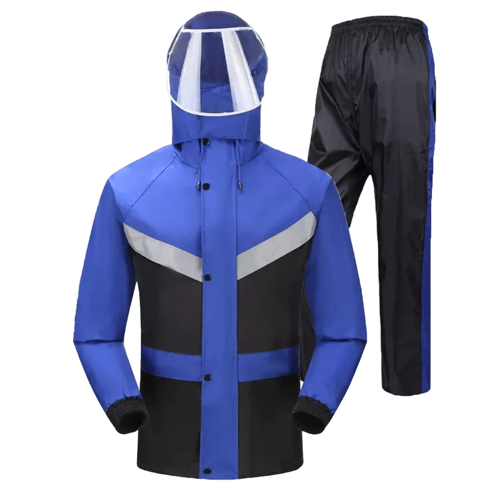 KFGISD, for Men's Women's Waterproof Jackets Windproof Raincoat, Outdoors Hooded Rainwear,Raincoats(A,XXL)