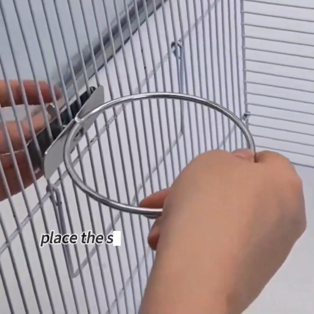 Bird Cage Feeder, Bird Feeder for Cage, 2 Pcs 10oz Stainless Steel Food Water Bowls with Clamp, Hanging Coop Cups for Parrot Cockatiel Hamster Rabbit Rat Small Animals - image 7