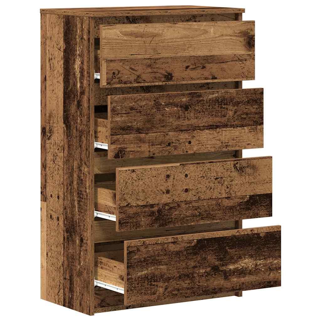 vidaXL Komoda Stare drewno 60x35x98,5 cm Drewno klejone