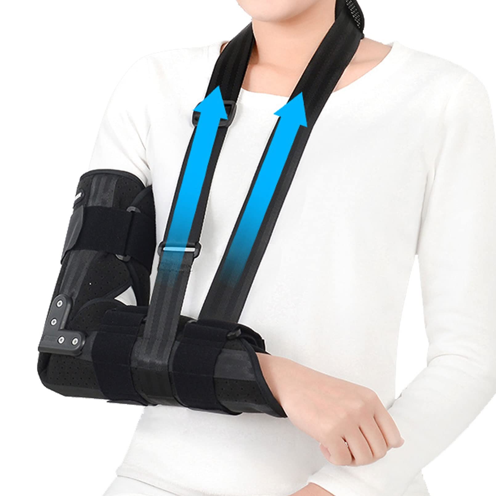 Soporte Brazo Soporte Codo Soporte Recuperación Lesiones Brazo Ajustable Estabilizador Soporte Codo Cabestrillo Brazo Fijación Fractura Codo for Mano Derecha (Color : Right Arm, Size : M)