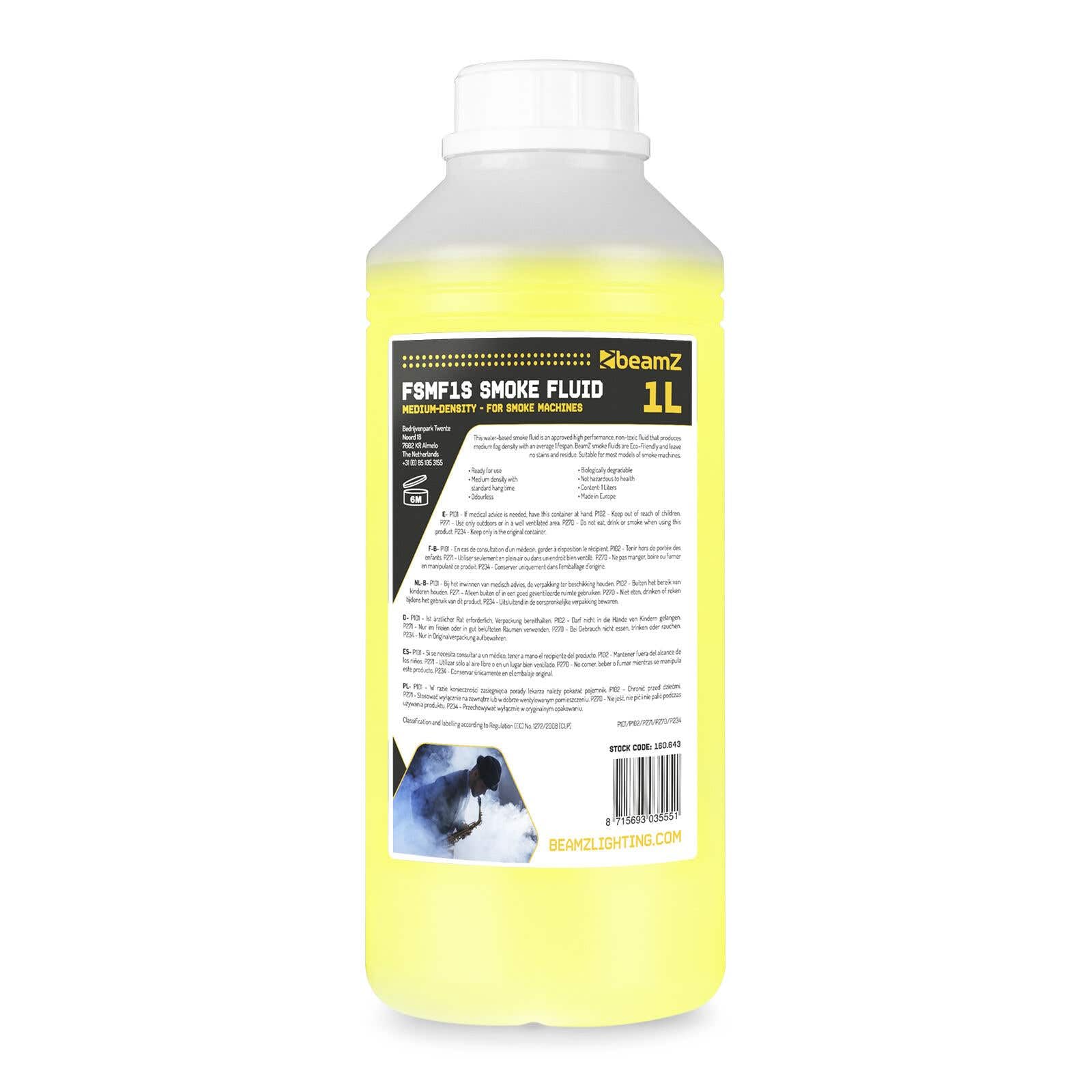 BeamZ F1500 - Hazer Nebelmaschine mit Fernbedienung 1500 Watt mit 2 Liter Nebelfluid, Dunstnebelmaschine, DMX, Timer & Intervallfunktion, Rauchmaschine für konstante Nebelerzeugung auf Bühnen