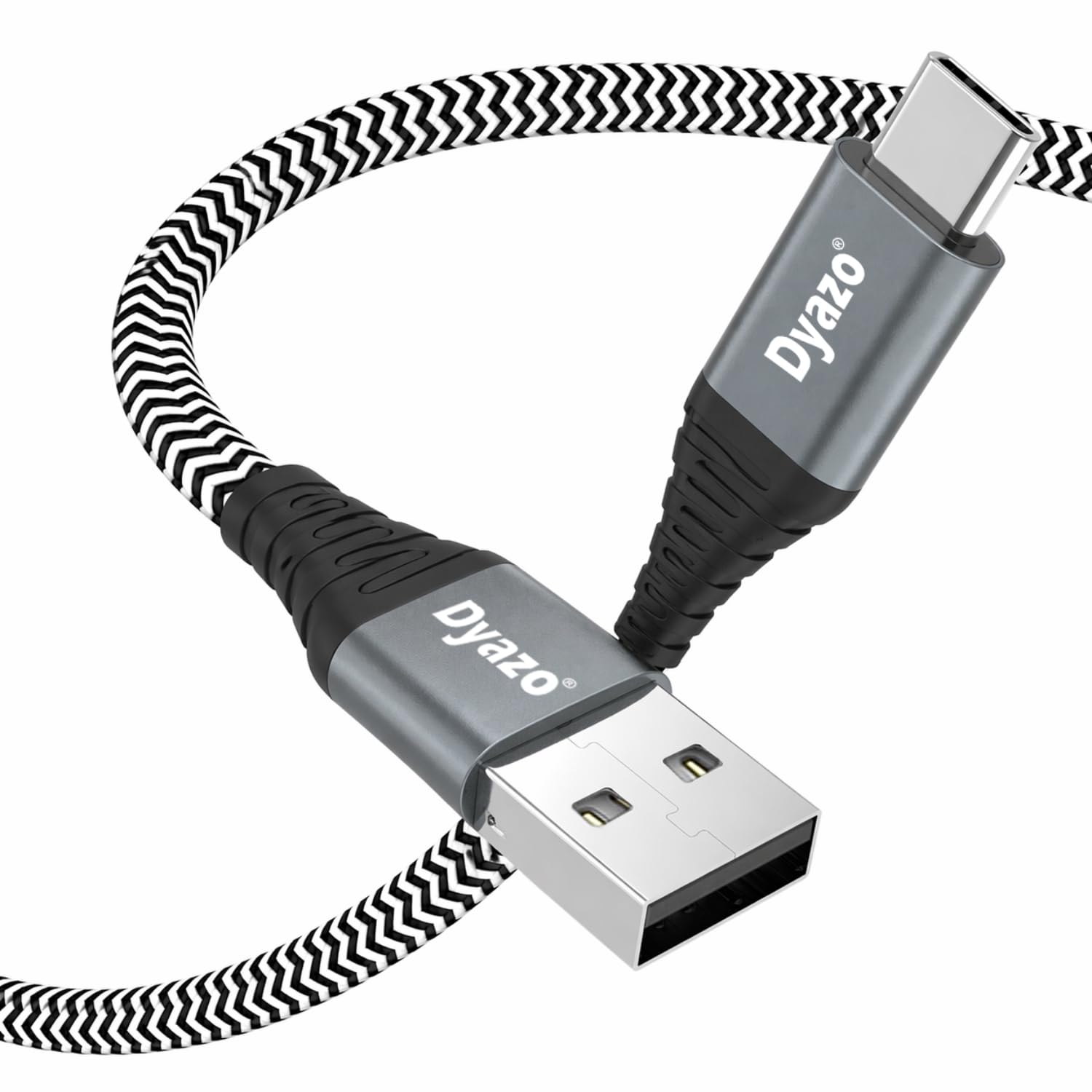 2.8A Type C Fast Charging Cable | Nylon Braided USB to USB C Charger Cord with Data Sync | Compatible with Samsung, Xiaomi, Realme, Oppo, Vivo & Type C Devices - 3 year Warranty (1M, Black)-picture-24