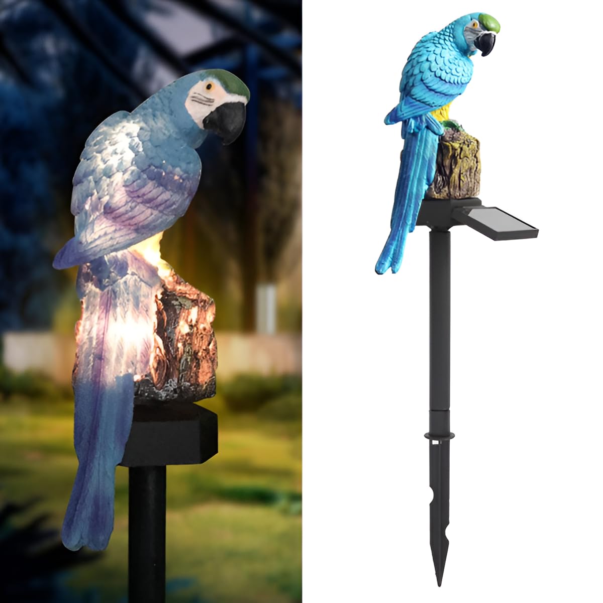 Solar Parrot Garden Light - Waterproof Outdoor Decorative Lighting For Lawn & Garden