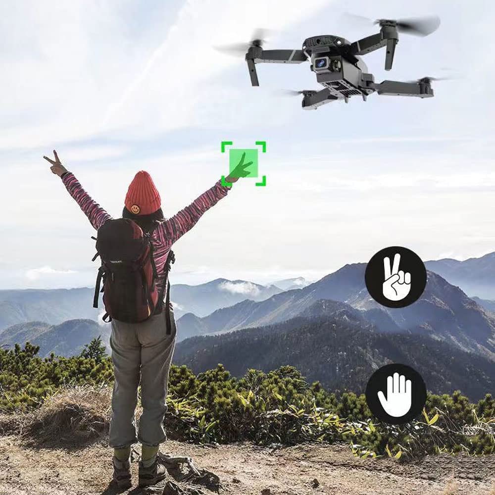 Składany dron FPV z podwójnym aparatem WiFi 8K HD dla początkujących i dzieci; RC Quadcopter 8000 metrów Odległość zdalnego sterowania, optyczne pozycjonowanie przepływu