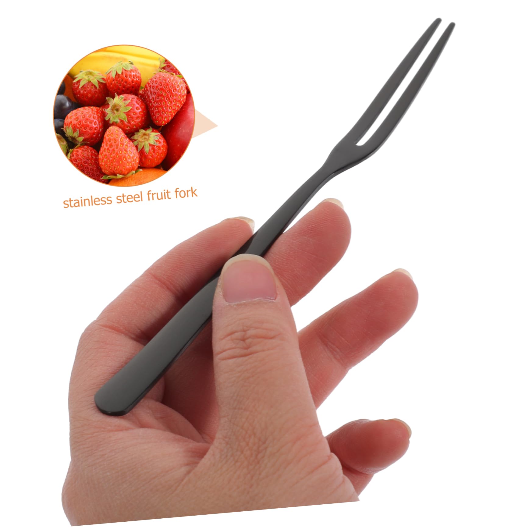 TOPBATHY 20 Piezas tenedores de frutas tenedor de postre de aperitivo tenedor de aceitunas tenedores acero inoxidable palillos de frutas reutilizables palillos de frutas de acero inoxidable