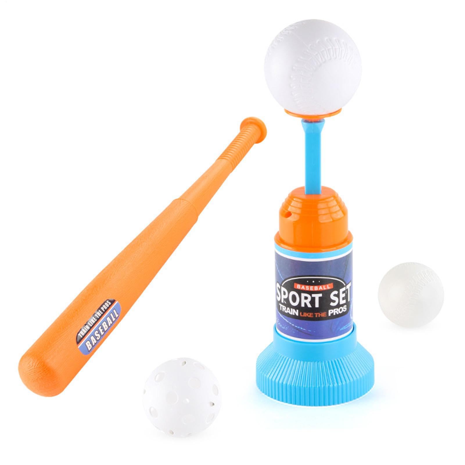 T Ball Set Für Kleinkinder - Kinder Baseball -T -Shirt Mit Fledermaus Und Stand | Batting -Übungsspiel Mit Pitching Machine, Outdoor Backyard Tee Ball Starter -Set Für jungenn Und Mädchen Alter 3+