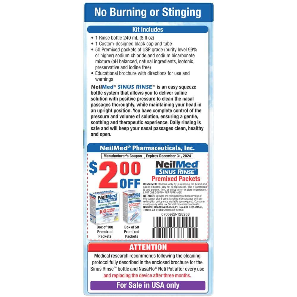 NeilMed Sinus Rinse Sinus Nasal Rinse Kit Buy Online in INDIA at desertcart