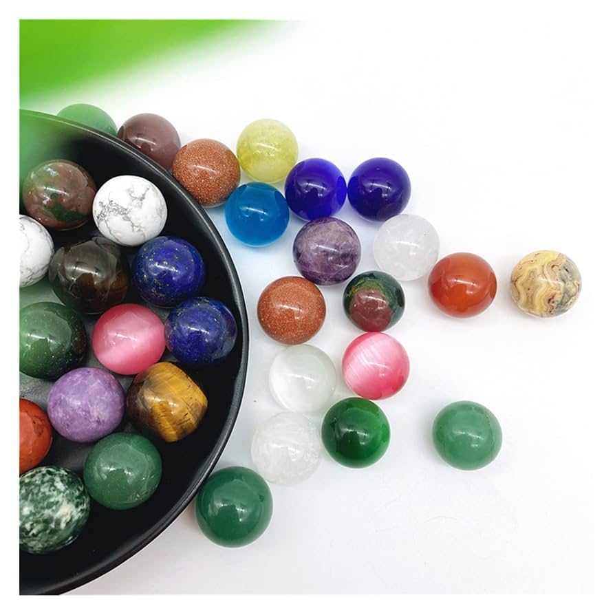 Amazon.co.jp: St 1個多くの種類20mm天然アメジスト黒曜石