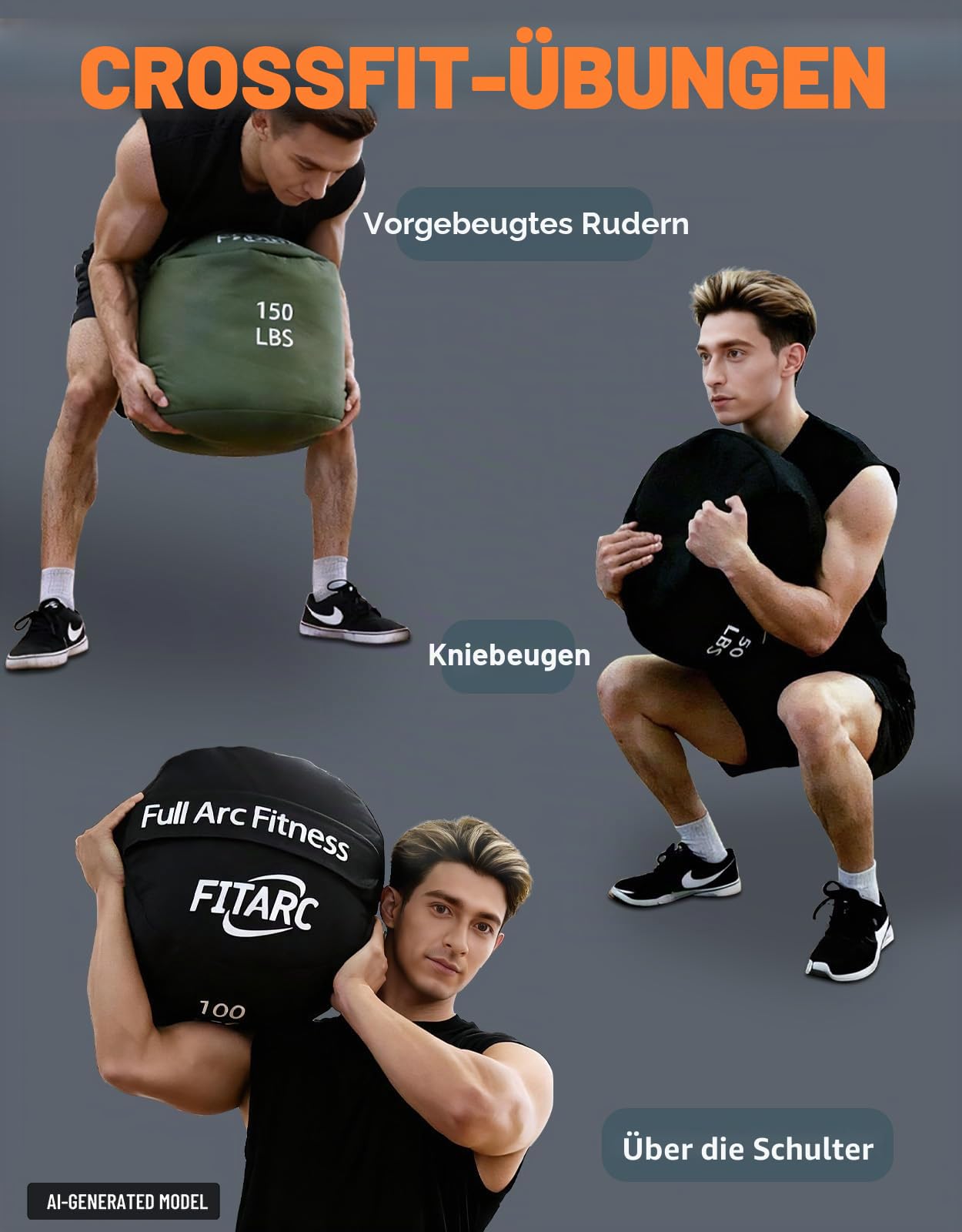 Fitarc Sandsack Fitness Krafttraining Sandbag Sandsack Training Strongman Sandbag Workout Sandbag