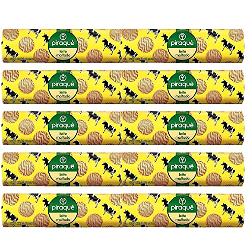 Kit C/10 Biscoito De Leite Maltado Piraquê 160g
