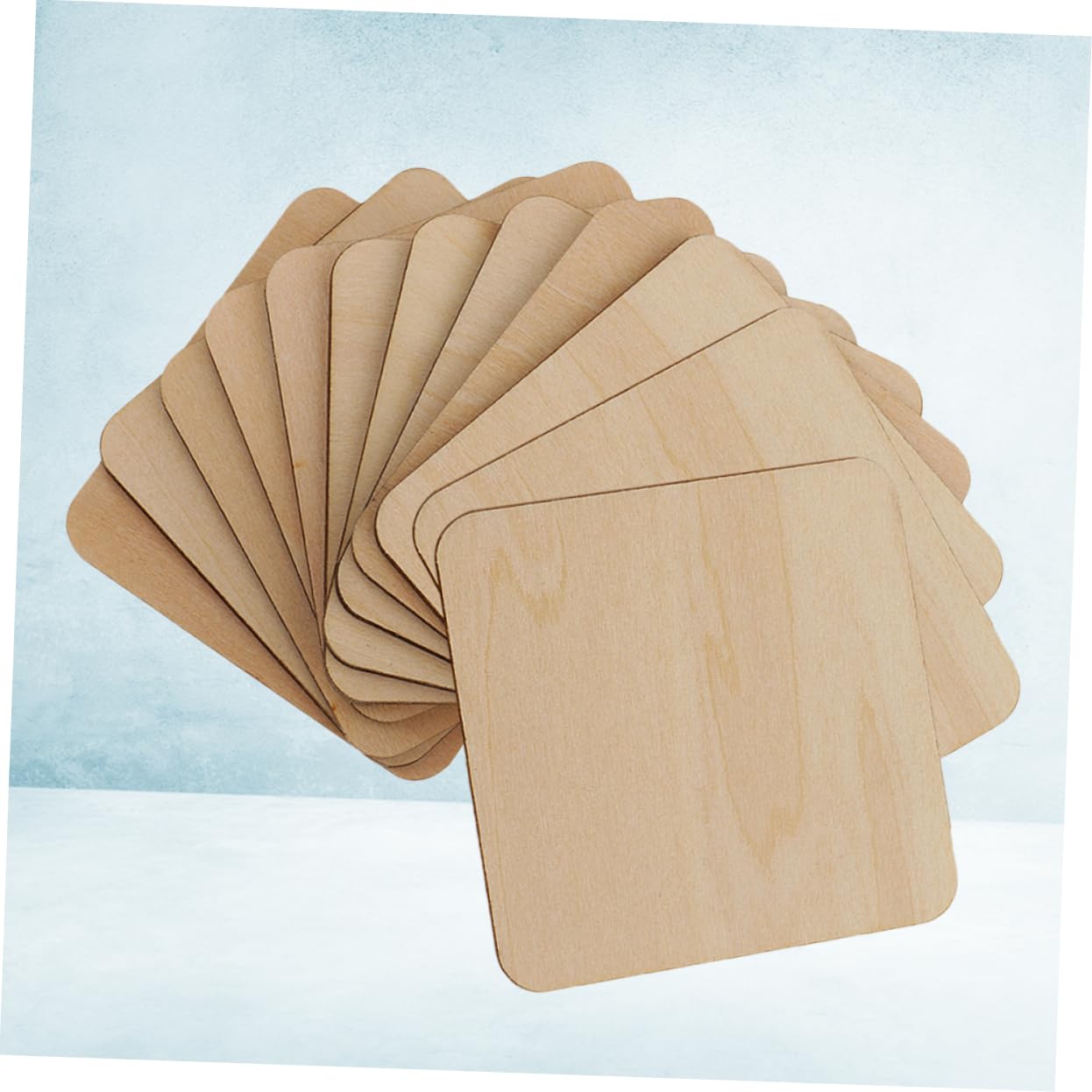 KONTONTY 100mm Wood Slices 72pcs Creative DIY Wood Discs for Home Decor Party Wedding