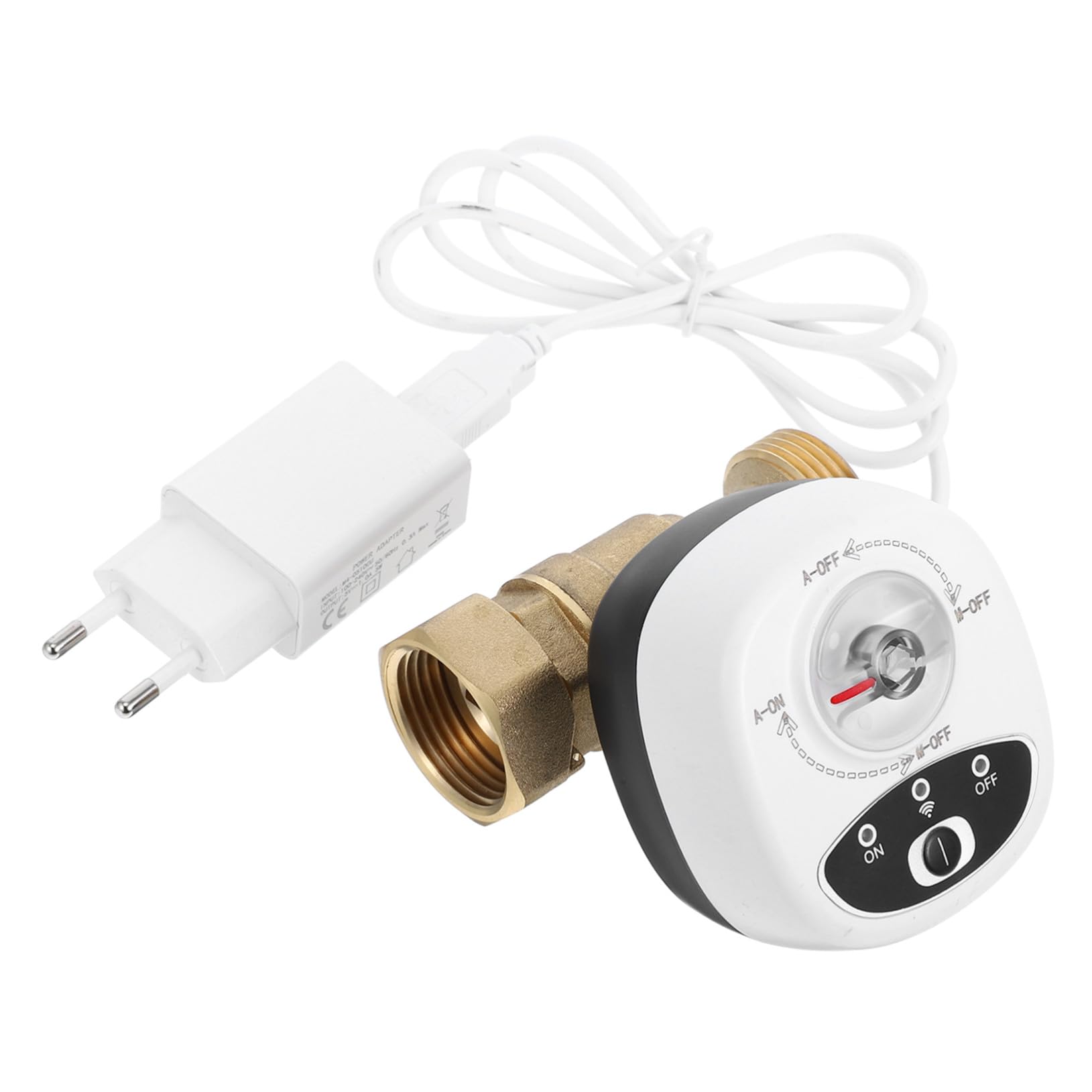 Válvula de Agua Inteligente Wifi con Temporizador y Sistema de Alarma Control Remoto Automático para Tuberías de Agua y Gas Instalación Sencilla para y Jardín